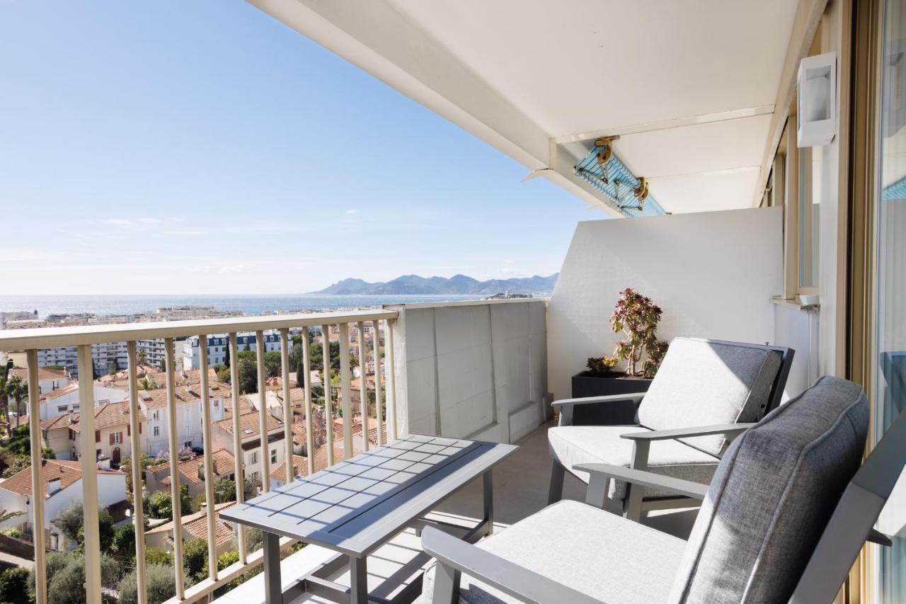 Cannes Panorama - Piscine, Vue Mer, Parking, Clim Apartment Exterior photo