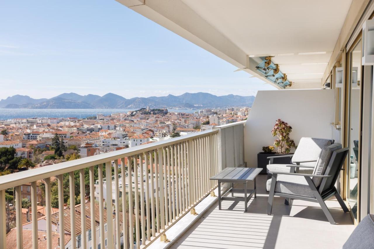 Cannes Panorama - Piscine, Vue Mer, Parking, Clim Apartment Exterior photo